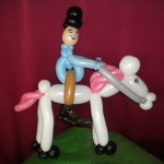 Galerie Ballonmodellage Reiter auf Pferd